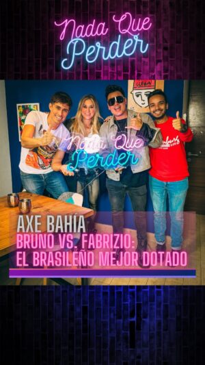 Roberto Cox Instagram - 😮 ¿El brasileño mejor dotado?
📏 ¿Será Fabricio o @bruno_zaretti? Se lo preguntamos al integrante de @grupoaxebahia.
🎬 No te pierdas el último capítulo de Nada Que Perder.
🔗 Link en bio.