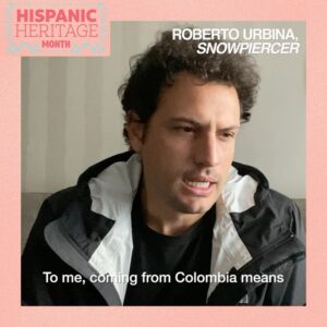 Roberto Urbina Instagram - Honoring our Hispanic Heritage month and proud to be part of the @tntdrama and @snowpiercertv family! En honor a nuestro legado hispano. Orgulloso de ser parte de esta familia. 🚊 ❄️ #snowpiercer