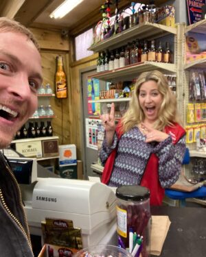Robin Lord Taylor Instagram - What are these two up to?!? I had the incredible pleasure of playing a small role in your new favorite show, @kevincanfhimself with one of my truly favorite people, @jamiedenbo. Everyone involved was a dream to work with. It comes out tomorrow on @amcplus and next week on @amc_tv! ❤️💥🔥 #KevinCanFuckHimself