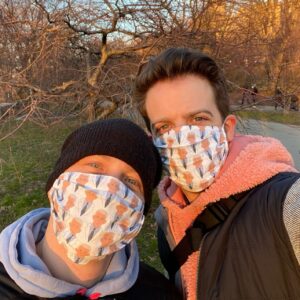 Robin Lord Taylor Instagram - Loving our Fauci masks from the fabulous @masksbyterry. Who doesn’t want to look cute while helping save lives! Proceeds go to charity, too! Check ‘em out! ❤️