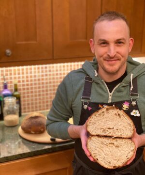 Robin Lord Taylor Instagram - Oh, look! My husband made amazing sourdough bread from scratch and told me I could pretend I made it! Anyway, taking part in the @godslovenyc #WhoAreYouCookingFor challenge! We’ll be donating the cost of this meal (and much more) to @godslovenyc for all that they are doing to feed hungry New Yorkers in this difficult time. I wish I could be sharing with @pailoh, @hallcarlo, @mkriak, @erinrrichards, and @jasoneagan and I nominate them to show us who they’re cooking for! ❤️❤️❤️❤️