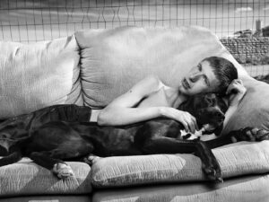 Robin de Puy Instagram - No.1 or No.2? 

Randy with his dog a couple of months ago. Wish I could be there now. ❤️