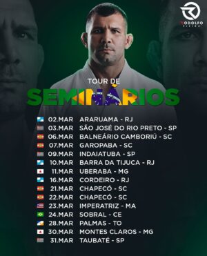 Rodolfo Vieira Instagram - Agenda de seminários do mês de março foi lançada…Deixe aqui nos comentários onde a gente vai se encontrar🙏🏼👍🏼