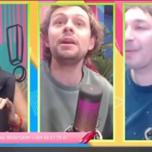 Rodrigo Gallina Instagram - Ajjajajjajajaja lechazo en @somosalgoquedecir 🤣😂🥛 @pamefieradiaz @mendezjoaquin