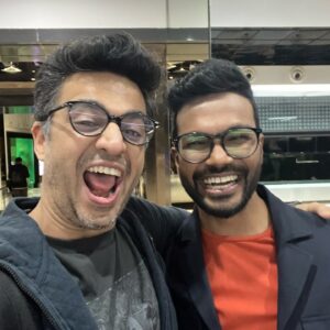 Rohan Joshi Instagram - To get a chance to sit next to and learn from some of the best in the business is one of life’s great privileges. Over the last month I had a chance to work with some of India’s finest hosts, cricketing minds, and live broadcast producers on our pre and post match broadcasts for @disneyplushotstar . To watch people like @navneethkrishna and @arjunpandit_599 anchor segments effortlessly was an incredible learning experience. To hear the cricketing acumen of cricketing veterans like Harbhajan Singh, Ishant Sharma and the human Shazam S Sreesanth, to hear them call key games, was a once in a lifetime experience. And of course to laugh and hang with hilarious buddies @varunthakur and @dayamaged is always a joy. I will forever be grateful for this experience