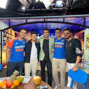 Rohan Joshi Instagram - To get a chance to sit next to and learn from some of the best in the business is one of life’s great privileges. Over the last month I had a chance to work with some of India’s finest hosts, cricketing minds, and live broadcast producers on our pre and post match broadcasts for @disneyplushotstar . To watch people like @navneethkrishna and @arjunpandit_599 anchor segments effortlessly was an incredible learning experience. To hear the cricketing acumen of cricketing veterans like Harbhajan Singh, Ishant Sharma and the human Shazam S Sreesanth, to hear them call key games, was a once in a lifetime experience. And of course to laugh and hang with hilarious buddies @varunthakur and @dayamaged is always a joy. I will forever be grateful for this experience