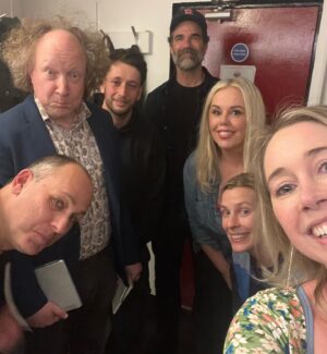 Roisin Conaty Instagram - Some pics from lovely gigs I did -wonderful @alwaysbecomedy this week- Mike Wozniac pose for photo on the tube made us look like that old urban legend about someone dead being propped up to look alive on the northern line. 

Also the brilliant @oldropecomedy last week @comedystorelondon with another incredible bill of heroes