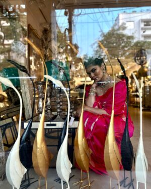 Roja Paromita Dey Instagram - I first met Roja in 2008. It was a year into my  job at The Telegraph and it was also a new beginning for the pretty girl from north Calcutta. So, we more or less began our careers together. Over the years, I have done several stories with Roja and seen her evolve as not only as performer on the ramp but also as an individual, mature beyond her years. From modelling to acting to entrepreneurship, Roja juggles a lot. 
This festive season, she has two projects lined up. The story is out in today’s t2. 
On the sidelines, here are some special Roja clicks! 

@abhijith_chanda 
@indemoderne 
💙💙💙💙💙💙💙
#myclicks