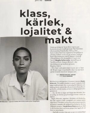 Rojda Sekersöz Instagram - Tack @arezo.ghavidel.asgari för ett fint samtal för @plazakvinna ❤️ foto @ellejohnson