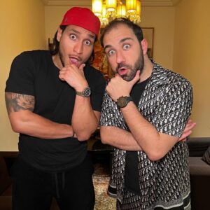 Romain Benn Instagram - @bachtarzimehdi s’est installé chez moi !! vidéo à 18h ! Accroche toi 😂😂