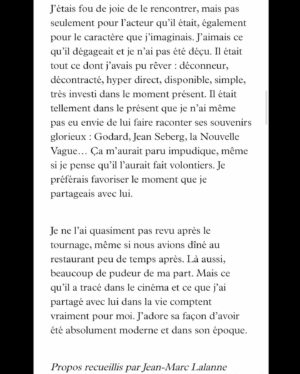 Romain Duris Instagram - Merci Jean-Paul ❤️❤️❤️. https://www.lesinrocks.com/cinema/romain-duris-a-propos-de-belmondo-son-sourire-avait-garde-cette-force-intacte-de-rayonnement-407122-06-09-2021/ @lesinrocks @jean_marc_lalanne