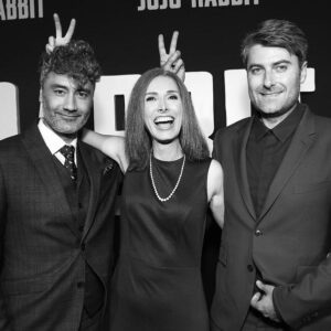 Roman Griffin Davis Instagram - Jojo Rabbit family...Rachel, Mayes, Eli, Liz, Joseph, Martina, you were missed! ✌🏻 Thank you 🦊 👓 💡