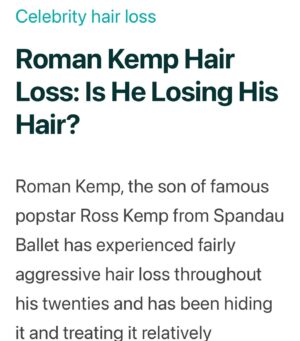 Roman Kemp Instagram - 🫠 Bring on the new year and apparently some new hair!