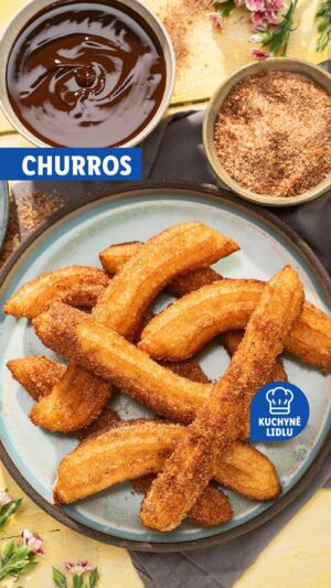 Roman Paulus Instagram - Znáte churros? 🤓 Tahle dobrota z odpalovaného těsta voní po cukru se skořicí a do Španělska pravděpodobně dorazila s mořeplavci z Číny. Recept najdete už teď v biu Kuchyně Lidlu. 📖

#lidlcz #kuchynelidlu #churros #dezert #skorice #sladkustka