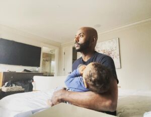Romany Malco Instagram - The view is always nice, but in truth I ain’t looking at nothing but our future, lil man. ❤️
.
.
.
#fatherhood #daddy