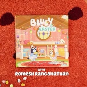 Romesh Ranganathan Instagram - Easter, read by @romeshranga is out now 🐣

Watch the full read on bluey.tv 💙

#BlueyBookReads 📖