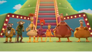 Romesh Ranganathan Instagram - Chicken Run : Dawn of the Nugget is out right now on @netflixuk. A delight to play one half of the rat duo Nick and Fetcher alongside the brilliant @danielmays9. Watch it now innit.