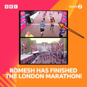 Romesh Ranganathan Instagram - He’s done it! A huge congratulations to Romesh on completing the London Marathon 2024! 🎉 🏆