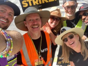 Romy Rosemont Instagram - Thank you to ALL THE STRIKE CAPTAINS!!! Your unwavering commitment is staggering and our gratitude is HUGE!! Get out there peoples and walk the walk!! @sagaftra @therealbrookesmith