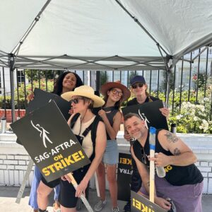 Romy Rosemont Instagram - Got to walk the walk with some fine people today @christinasmoses @allisonemiller @cameronesposito  All strong fierce women who I got the privilege of meeting because I’m an actor. @sagaftra #sagaftrastrong