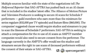 Romy Rosemont Instagram - Please understand why we’re not just “settling”. Repost @spencergarrett1 with @use.repost
・・・
Read this. Then ask yourself if you really think we’re asking for TOO MUCH. 
This is unconscionable.  THIS is why we are HOLDING OUT for a FAIR deal. Not an INSANE one.
SHAME on you, @netflix @hulu @disney @amazonstudios @wbd @appletv
