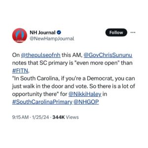 Ron DeSantis Instagram - Democrats voting in a Republican primary should not represent an “opportunity” for a candidate that is serious about winning large numbers of Republican voters.

Why would Republicans want our nominations influenced by the other party in the first place?