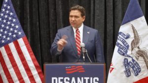 Ron DeSantis Instagram - Kids have to stay home because the New York City government is commandeering their school to house illegal aliens. They’re depriving these kids of in-person education to house people who don’t have a right to be here to begin with.

That’s Joe Biden’s America in a nutshell.