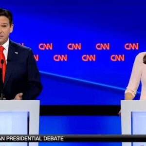 Ron DeSantis Instagram - Donald Trump should be on this stage. He owes it to you here in Iowa to explain:

Why he’s flip-flopped on pro-life issues.

Why he has a tough time saying whether a man can become a woman or not.

Why he wants to build a billion dollar big beautiful new FBI building right in the heart of the Swamp.

Why he didn’t build the wall.

Why he added $7.8 trillion to the national debt.