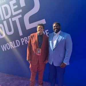 Ron Funches Instagram - #InsideOut2 premiere with Malcolm🧡We’re getting our Bloofy on