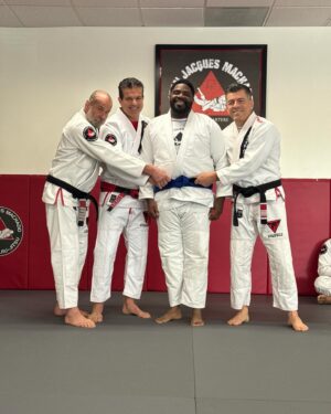 Ron Funches Instagram - Been fighting depression pretty much 6 months  before I filed for divorce. I knew my separation would be stressful and I could end up being destructive to myself.  On the advice of @realfreddieprinze I enrolled at @jjmachadoacademy and started a process where I felt overwhelmed, uncomfortable, and unsure of myself. Over the past 18 months I’ve learned so much about myself and life in addition to jujitsu. Last Sunday I was invite to watch a belt promotion ceremony, little did I know I was also being promoted. The moment I got my blue belt my depression lifted.  Not through magic but by knowing that I did in fact belong, I am capable, and I can do so many things.  I look forward to a lifetime of jujitsu and life lessons and whatever color belts may come. Thank you to my professor and friend @jayzeballos for your infinite wisdom, positivity, and patience with me.