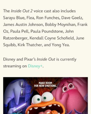 Ron Funches Instagram - It has been a dream of mine from the first day I started to do voice work to be in a @pixar film.  Mission accomplished! Inside Out 2 coming to theaters June 14th.