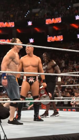 Ron Killings Instagram - What a moment! R-Truth teamed up with his childhoor hero John Cena! #WWE #WWERaw
