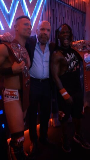 Ron Killings Instagram - The truth is… these two are awesome. A well-deserved victory for @mikethemiz and @ronkillings1 at #WrestleMania XL.