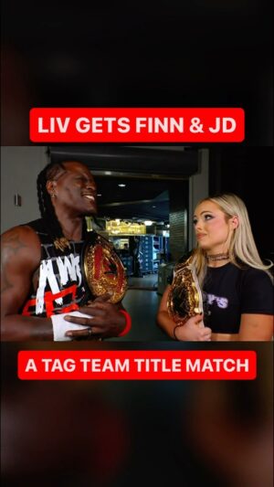 Ron Killings Instagram - @yaonlylivvonce really just convinced @ronkillings1 to put his and @mikethemiz’s Tag Team Titles on the line TONIGHT on #WWERaw 👀👀👀