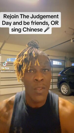 Ron Killings Instagram - Rejoin The Judgement Day and be friends, OR sing Chinese 🎤