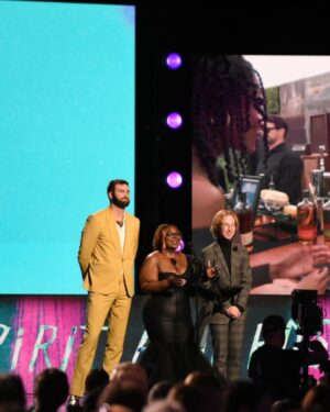 Ronald Gladden Instagram - Indie Spirit Awards 2024 will be one I’ll always remember. Thank you for the opportunity to present, and a massive congratulations goes out to my #jurydutyonfreevee family for winning Best Ensemble aka the ones who did the work while I was trying to herd cats. Also, what’s with the SpongeBob font? #yellowlikespongebob 

Styled by @savannah_mendoza 
Suit @jackvictorofficial 
Shoes @allenedmonds 
Watch @iwcwatches @vivi.watches 
Necklace @blackandblue_brand

Getty Images
📸 Vivien Killilea
📸 Emma McIntyre