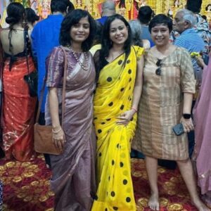 Ronjini Chakraborty Instagram - Ashtami that was 💜💛♥️

#pujo2023♥️ with @ashishsverma @akankshout @rajshekharis @bazlanbaasi @paramitagh @ghoshrita @sudhaverma2012 @ankitasharma.as