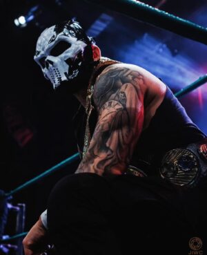 Ronnie Arneill Instagram - You don’t get anywhere, without risking going somewhere. 

#TheChairman #wrestling #aew #wwe #tnawrestling #chair #tour