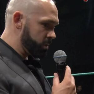 Ronnie Arneill Instagram - Cross a line… and the Chairman Cometh. 

@worldserieswrestling #aew #champ #wrestling