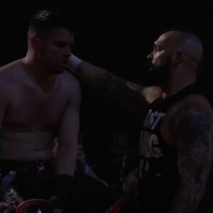 Ronnie Arneill Instagram - Instant regret indeed 😏

Right @thechrisdenker ??

#wrestling #aew #dpw #flatbacks