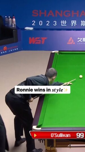 Ronnie O'Sullivan Instagram - Ronnie O’Sullivan progresses to the #ShanghaiMasters semi-final! 👏

🚀 Can the Rocket make it four titles in a row? 🏆