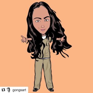 Rosal Colon Instagram - Hugging youuuu . Can’t resist sweet #fanart @gongsart . Season 6 is absolutely BEAUTIFUL  #ouija 💋