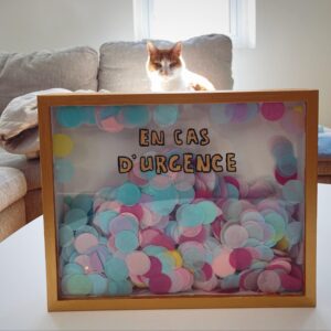 Rose-Aimée Automne T. Morin Instagram - Mon amie @amelie__grenier m’a fait ce magnifique cadeau de fête. J’aimerais vivre dans sa belle tête d’artiste rien qu’une journée.