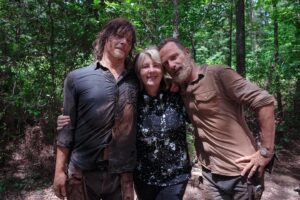 Rosemary Rodriguez Instagram - Happy Fathers Day to these killer dads! Can’t believe this was taken years 6 years ago! I miss working with these two gems, but don’t miss the ticks and chiggers in those woods. #thewalkingdead ❤️ And Happy Fathers Day to all you great dads!