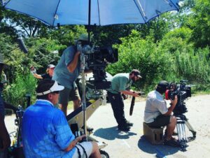 Rosemary Rodriguez Instagram - So relieved the strike is over! Wanted to pay tribute to The Walking Dead crew — and to all crew people on every show — because they truly keep all us directors, actors, writers and producers looking good! Here you can see how hot it is in Georgia — it was 104 degrees — by the sweat! Yet, every single person from camera to stunts to special effects makeup puts in 150% effort. Let’s get back to work! #thewalkingdead #twd #crewlife #crew ❤️ this is behind the scenes from Sing Me a Song episode