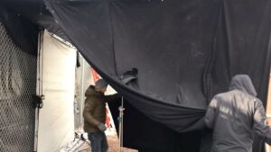 Rosemary Rodriguez Instagram - Hope you find inventive ways to open new doors in 2024! Here we built a doorway for an entrance scene in Rise, a show with @rosieperezbrooklyn and @joshradnor Shot by the awesome inventive DP @tbellen we didn’t have a location for the apartment, so we built a door where we were shooting on location! #moviemagic #crewlove 🎬🔥 Happy New Year!