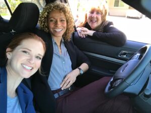 Rosemary Rodriguez Instagram - I love when the universe puts a person in my path who I miss and love! Ran into the gorgeous @thesarahdrew and was reminded of the beautiful experience of working with her and @realmichellehurd on the pilot of Cagney and Lacey. Sadly, it didn’t get picked up….right before the end of the Les Moonves reign. What a joy these actors are! Love you, ladies.❤️❤️❤️ @carpenterbwrites ❤️❤️❤️