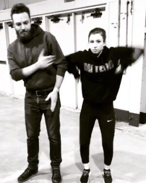 Ross Marquand Instagram - Soo... @realkatelynnacon and I are getting v excite for the finale of @amcthewalkingdead - tomorrow, 9/8c! #TWD