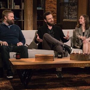 Ross Marquand Instagram - Had a ball on @amctalkingdead the other night - thanks for having us, @hardwick! •
•
•
#tbt 
#twotaketykes #bonkersmanscapingtortuga