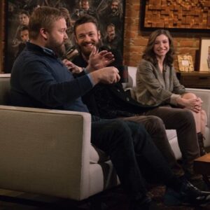 Ross Marquand Instagram - Had a ball on @amctalkingdead the other night - thanks for having us, @hardwick! •
•
•
#tbt 
#twotaketykes #bonkersmanscapingtortuga